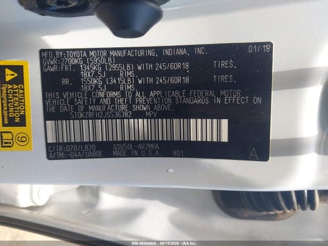 2018 TOYOTA HIGHLANDER XLE 9