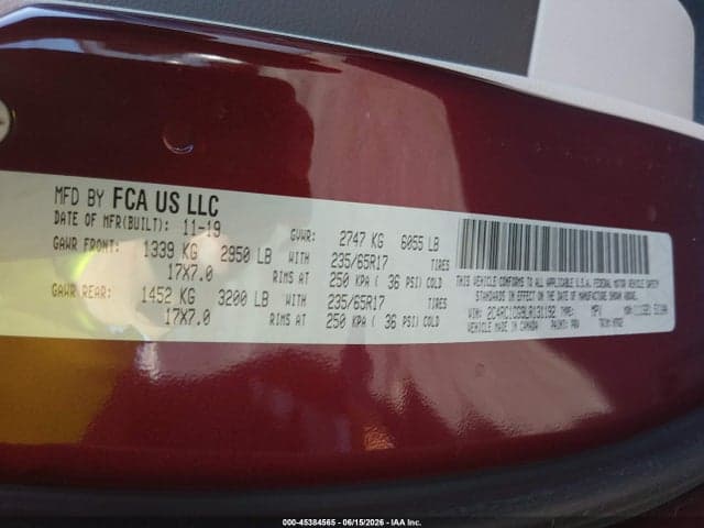 2020 CHRYSLER VOYAGER LX 9