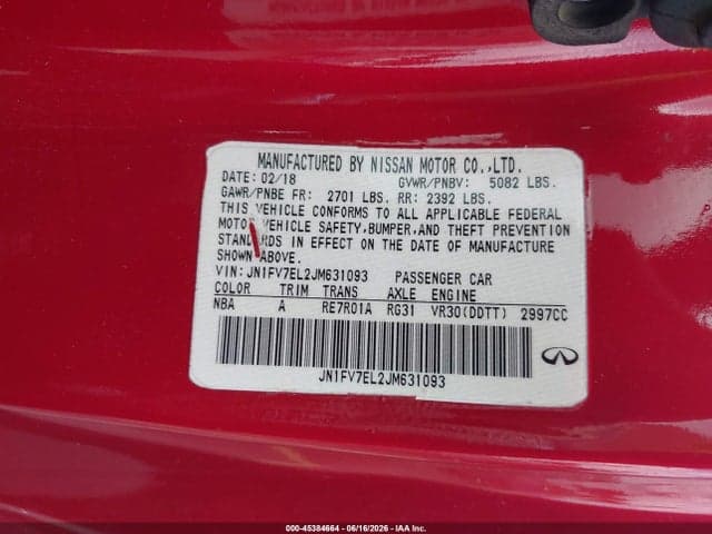2018 INFINITI Q60 3.0T RED SPORT 400 9