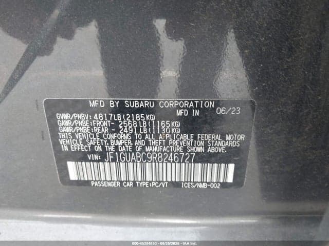 2024 SUBARU IMPREZA BASE 5-DOOR 9