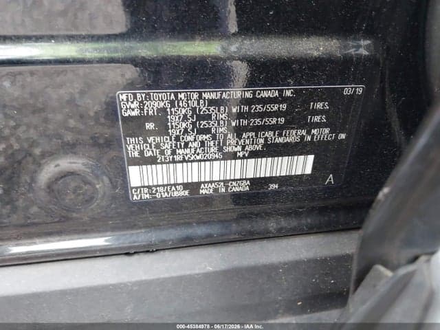 2019 TOYOTA RAV4 LIMITED 9