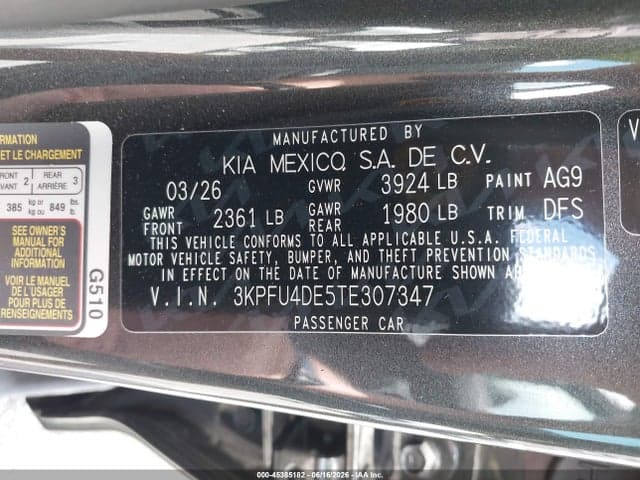 2026 KIA K4 EX 9
