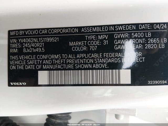 2025 VOLVO V90 CROSS 9