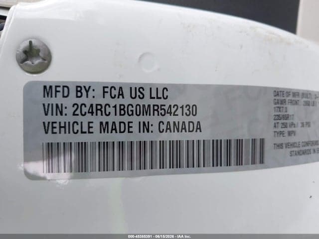 2021 CHRYSLER PACIFICA TOURING L 9