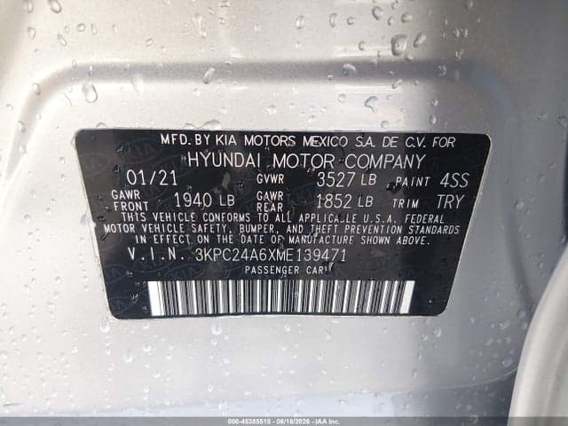 2021 HYUNDAI ACCENT SE 9