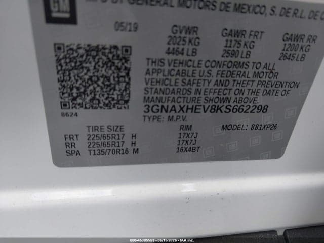 2019 CHEVROLET EQUINOX LS 9