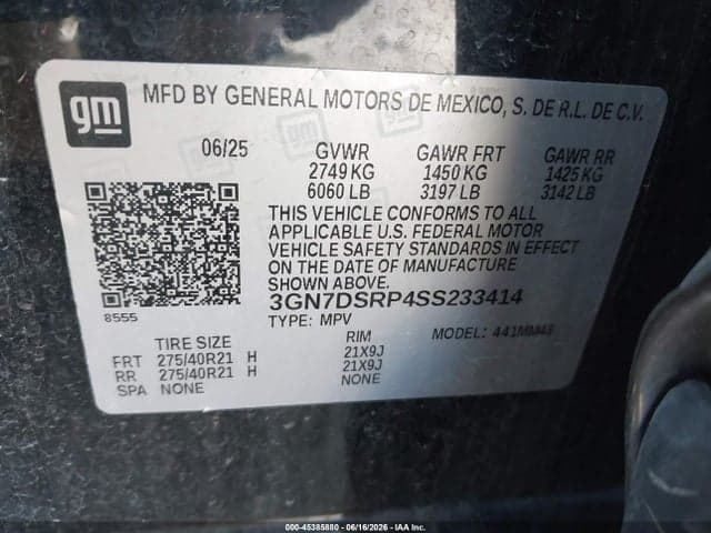2025 CHEVROLET EQUINOX EV RS 9