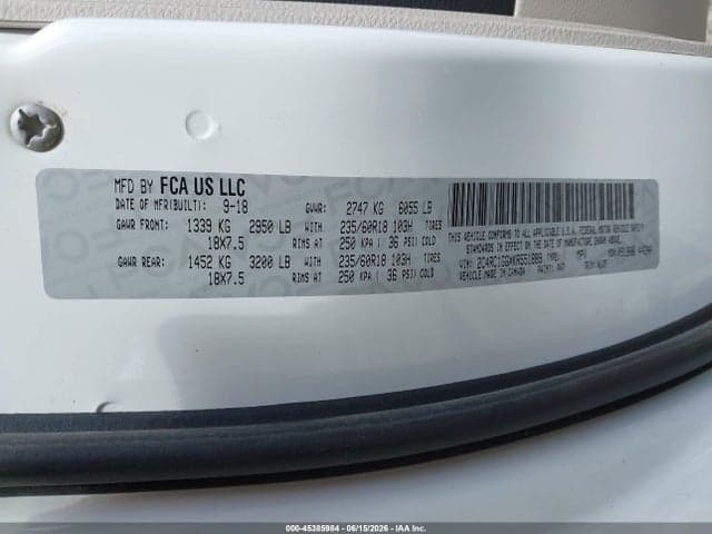 2019 CHRYSLER PACIFICA LIMITED 9