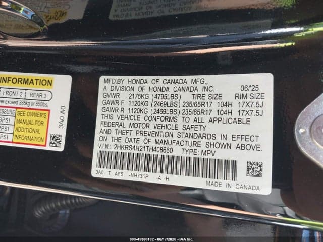 2026 HONDA CR-V LX AWD 9