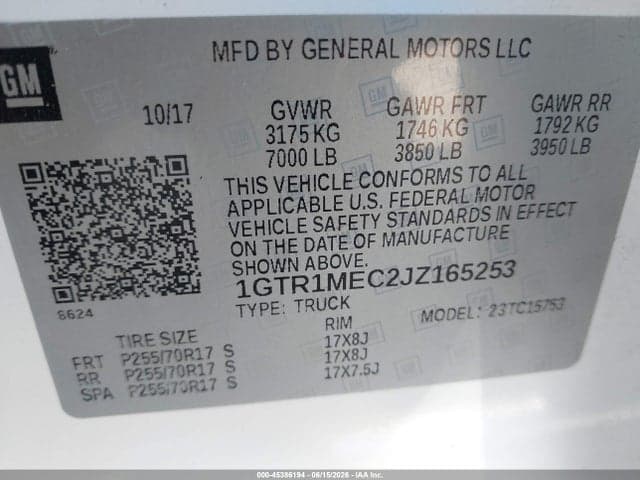 2018 GMC SIERRA 1500 SLE 9