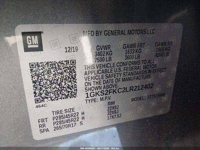 2020 GMC YUKON XL 4WD SLE 9
