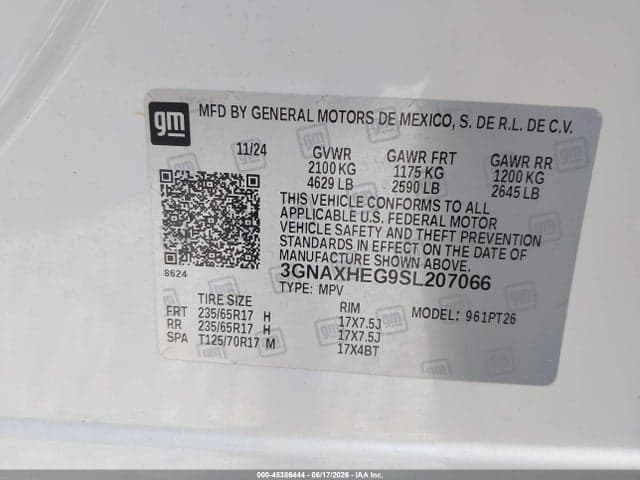2025 CHEVROLET EQUINOX FWD LT 9