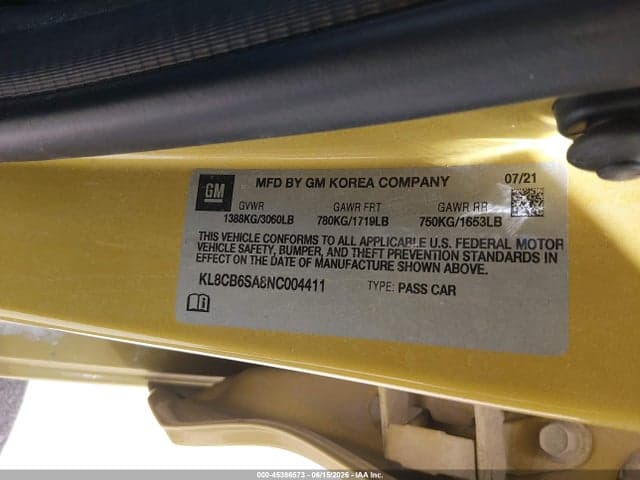 2022 CHEVROLET SPARK FWD LS AUTOMATIC 9
