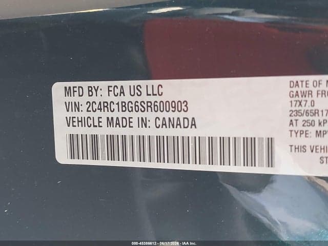 2025 CHRYSLER PACIFICA SELECT 9