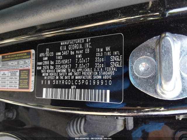 2023 KIA SORENTO LX 9