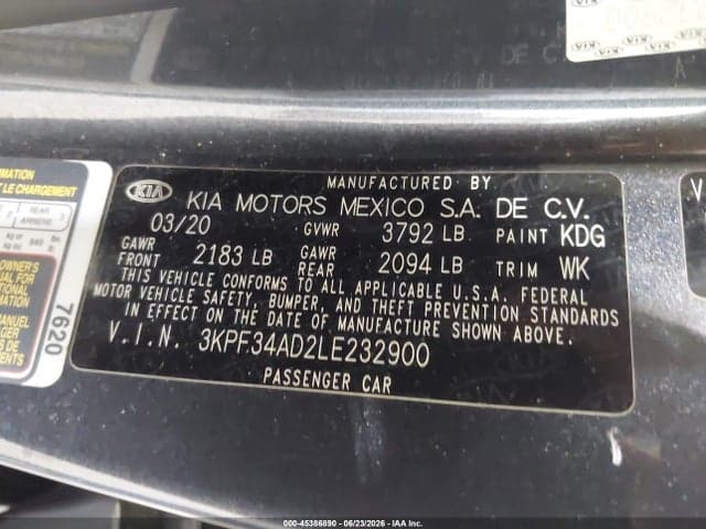 2020 KIA FORTE GT-LINE 9