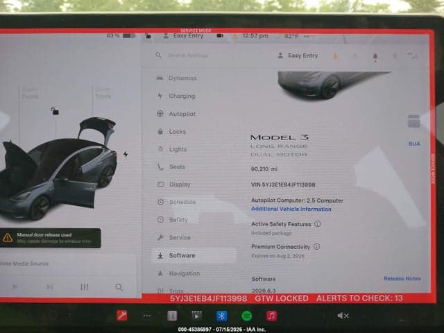 2018 TESLA MODEL 3 LONG RANGE/PERFORMANCE 7