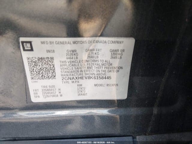2019 CHEVROLET EQUINOX LS 9