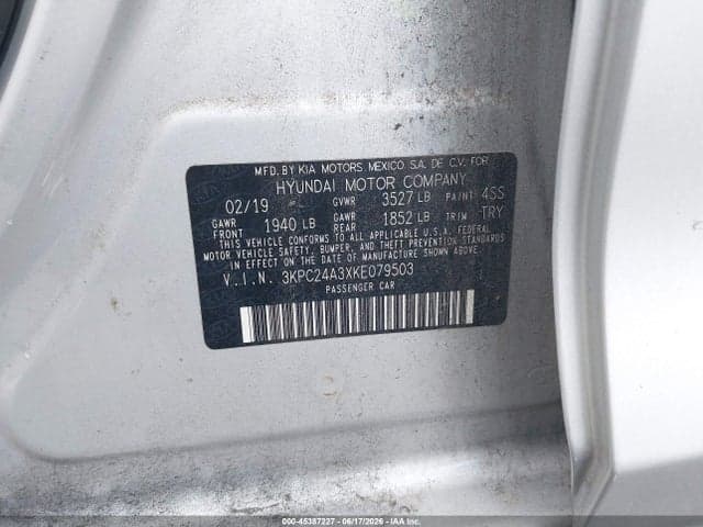 2019 HYUNDAI ACCENT SE 9