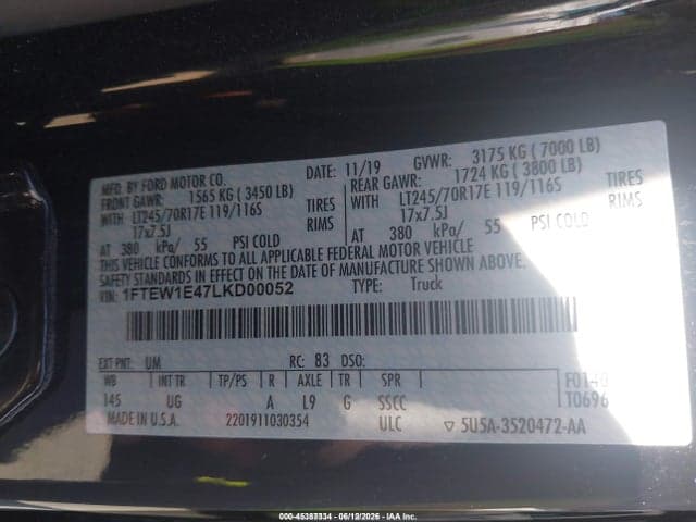 2020 FORD F-150 XLT 9