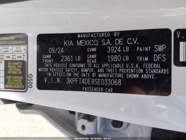 2025 KIA K4 LXS 9