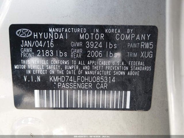 2017 HYUNDAI ELANTRA SE 9
