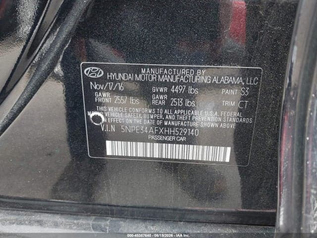 2017 HYUNDAI SONATA SPORT 9