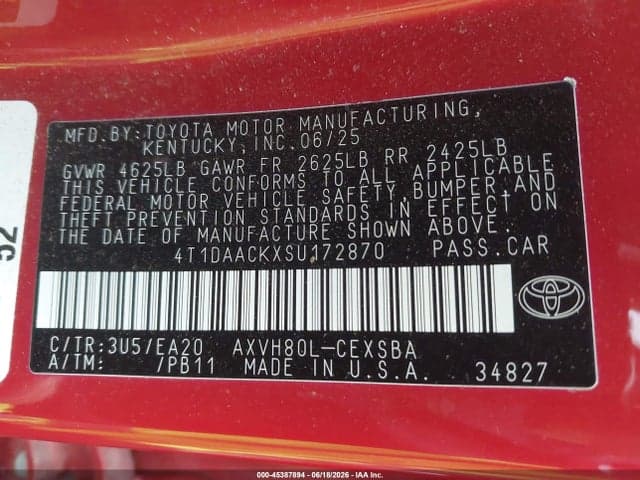 2025 TOYOTA CAMRY SE 9