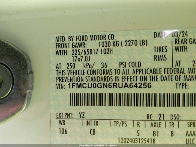2024 FORD ESCAPE ACTIVE 9
