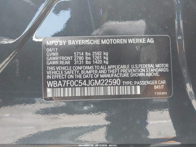 2018 BMW 7 SERIES 750I 9