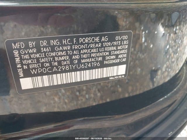 2000 PORSCHE BOXSTER 9