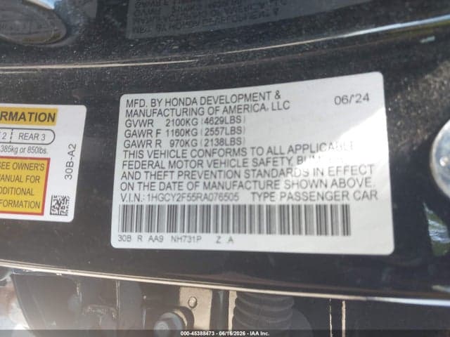 2024 HONDA ACCORD HYBRID SPORT 9