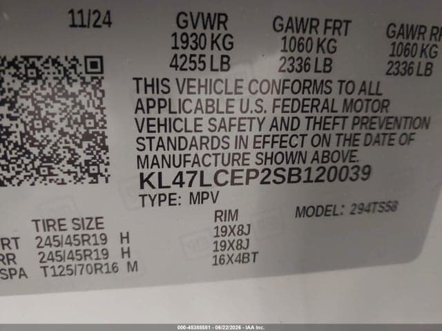 2025 BUICK ENVISTA AVENIR FWD 9