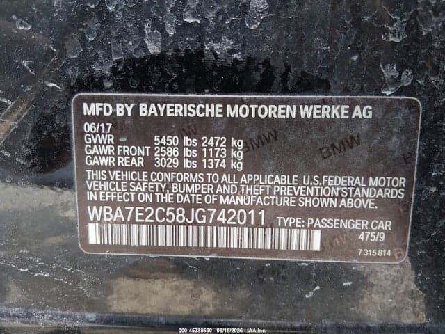2018 BMW 740I 9