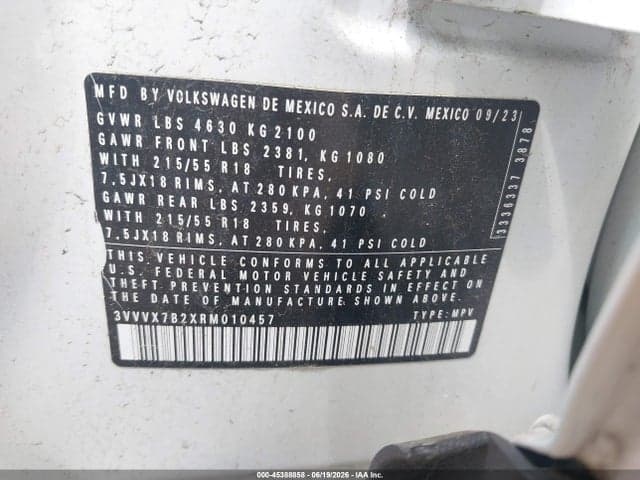 2024 VOLKSWAGEN TAOS 1.5T SE 9