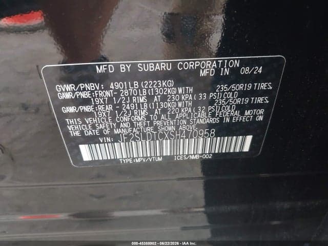 2025 SUBARU FORESTER TOURING 9