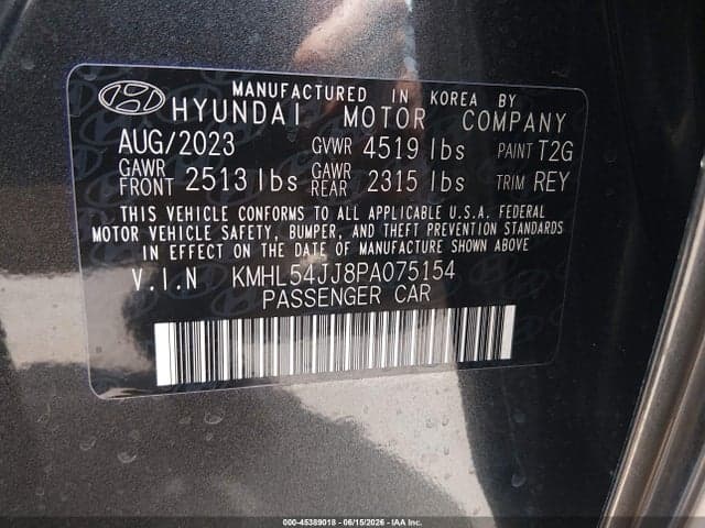 2023 HYUNDAI SONATA HYBRID LIMITED 9