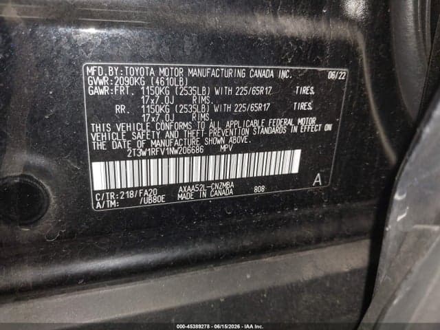 2022 TOYOTA RAV4 XLE 9