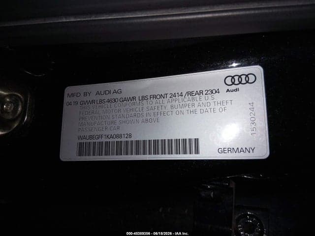 2019 AUDI A3 45 PREMIUM 9