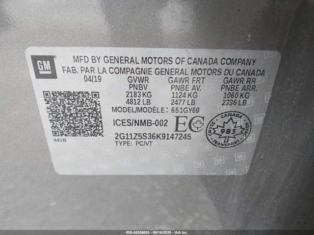 2019 CHEVROLET IMPALA 1LT 9