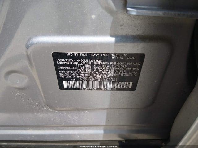 2017 SUBARU FORESTER 2.5I 9