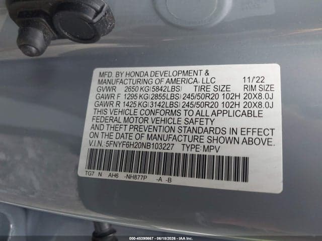 2022 HONDA PILOT AWD SPECIAL EDITION 9