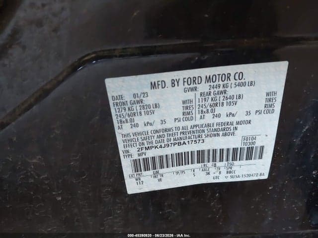 2023 FORD EDGE SEL 9