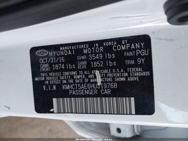 2017 HYUNDAI ACCENT SE 9