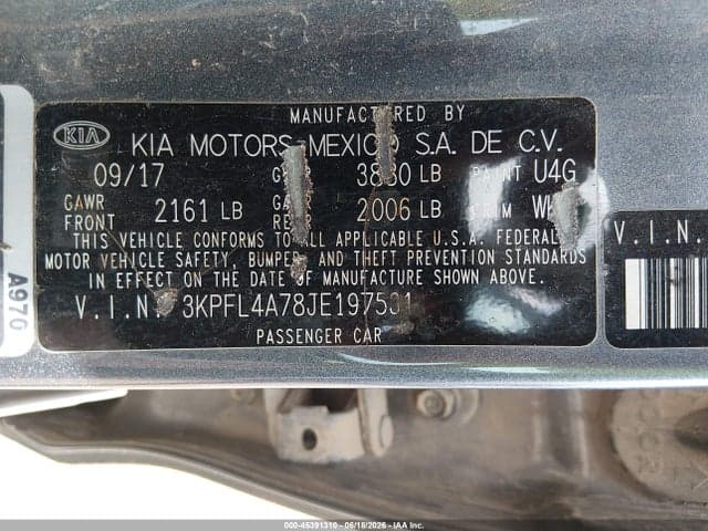 2018 KIA FORTE S 9