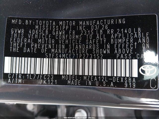 2026 TOYOTA COROLLA SE 9