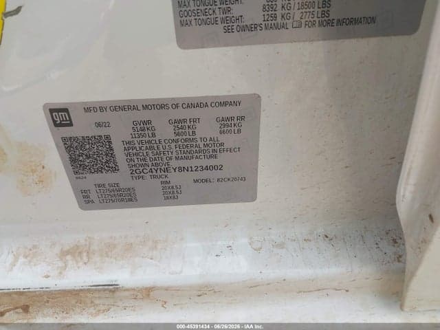 2022 CHEVROLET SILVERADO 2500HD 4WD STANDARD BED LT 9