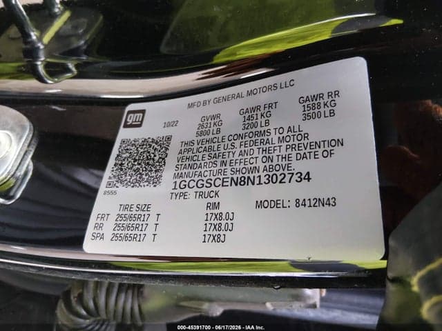 2022 CHEVROLET COLORADO 2WD SHORT BOX LT 9