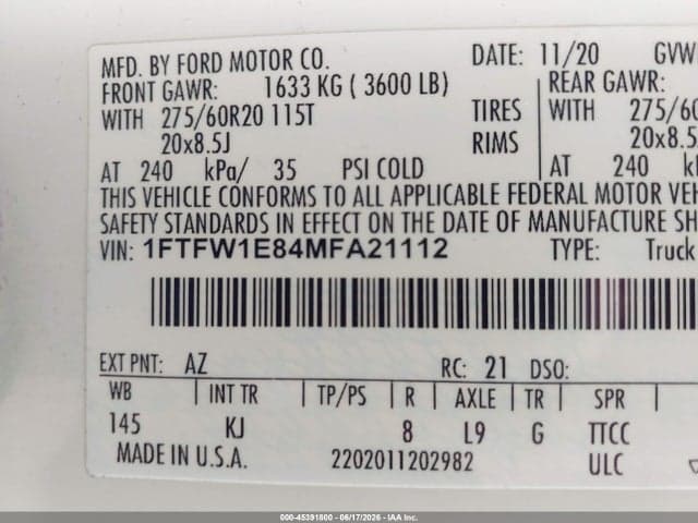 2021 FORD F-150 KING RANCH 9