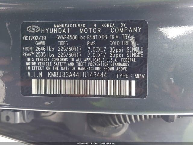 2020 HYUNDAI TUCSON VALUE 9